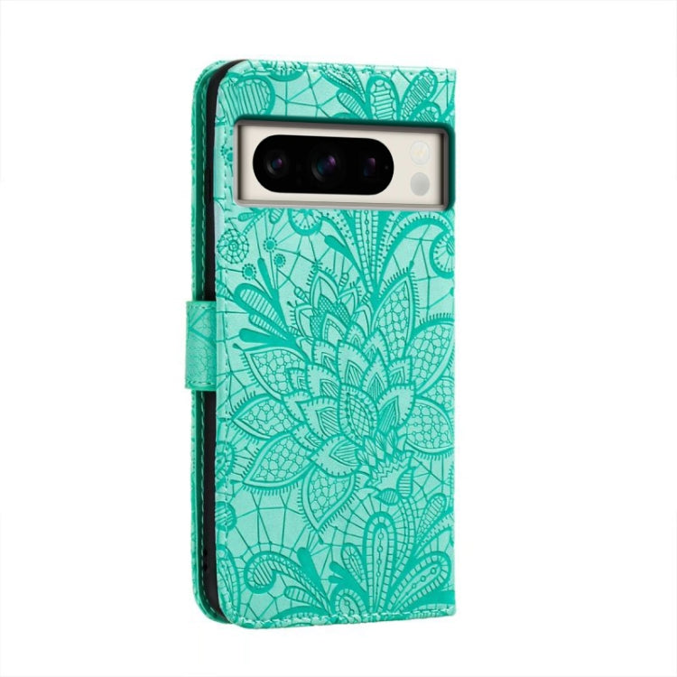 For Google Pixel 8 Pro Lace Flower Embossing Flip Leather Phone Case