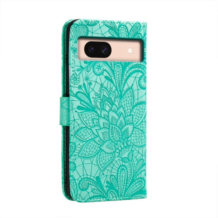 For Google Pixel 8A Lace Flower Embossing Flip Leather Phone Case