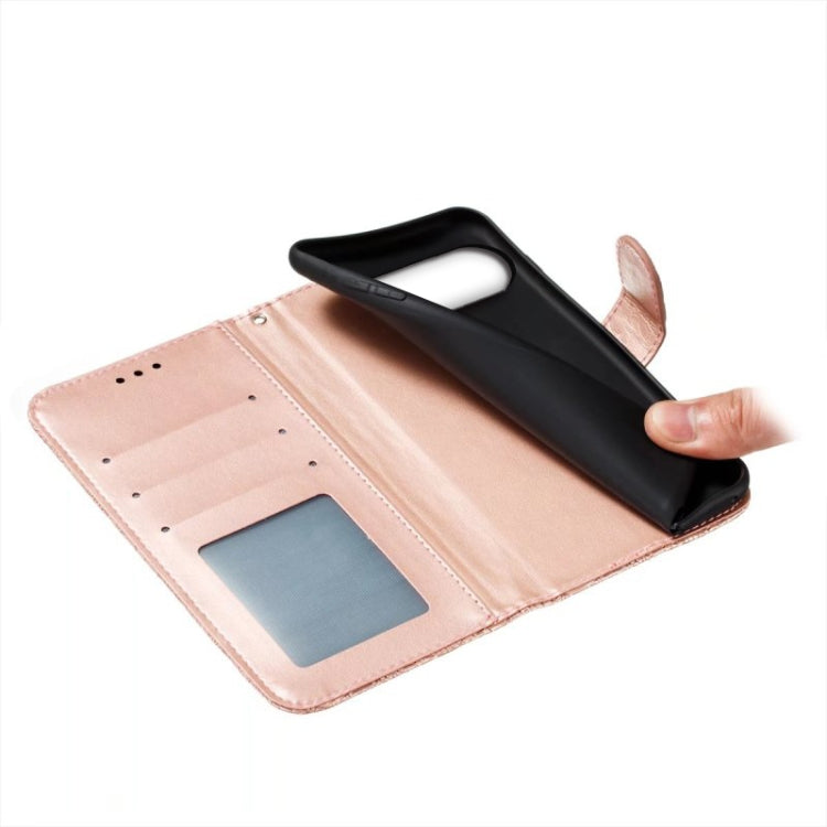 For Google Pixel 9 Lace Flower Embossing Flip Leather Phone Case
