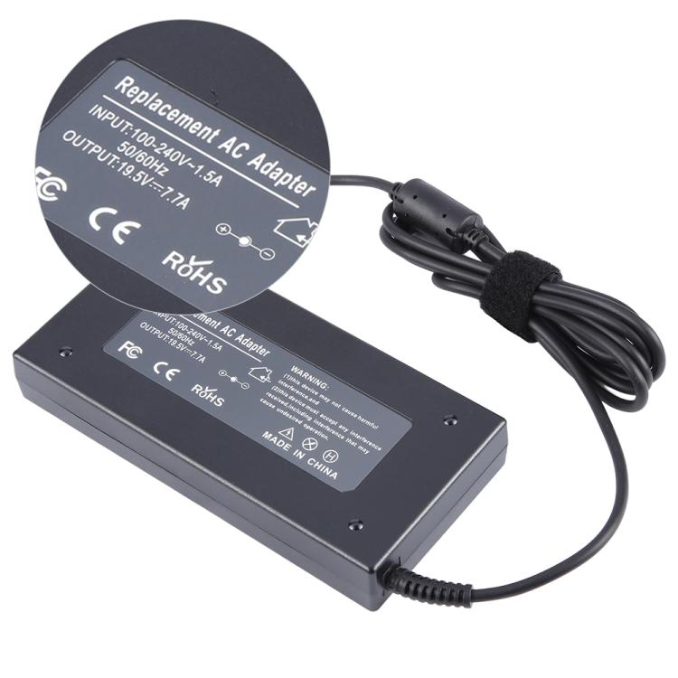 150W 19.5V 7.7A Laptop Notebook Power Adapter For HP 4.5 x 3.0mm, Plug:US Plug