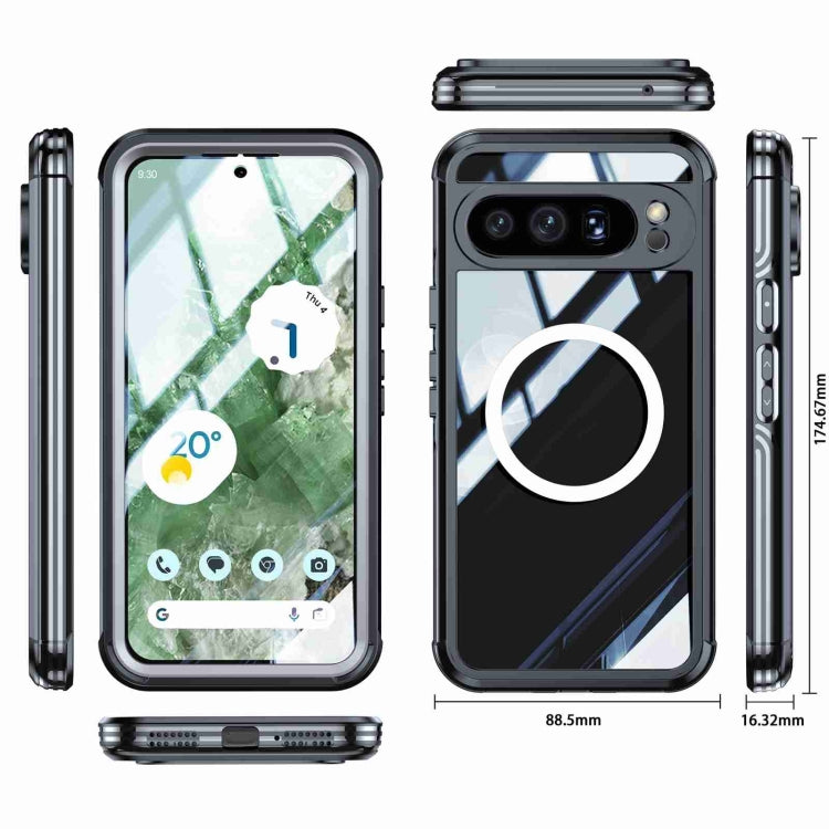 For Google Pixel 9 Pro XL RedPepper Transparent IP54 Life Waterproof Phone Case