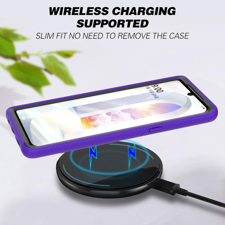 For LG Velvet Starry Sky Solid Color Series Shockproof PC + TPU Protective Case