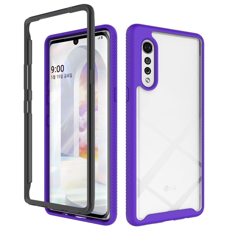 For LG Velvet Starry Sky Solid Color Series Shockproof PC + TPU Protective Case