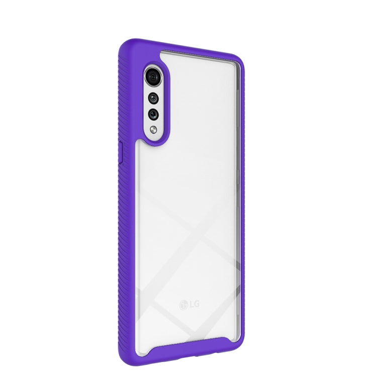 For LG Velvet Starry Sky Solid Color Series Shockproof PC + TPU Protective Case