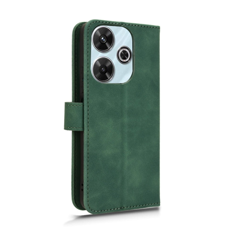 For Xiaomi Redmi 13 4G Skin Feel Magnetic Flip Leather Phone Case