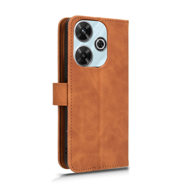 For Xiaomi Redmi 13 4G Skin Feel Magnetic Flip Leather Phone Case