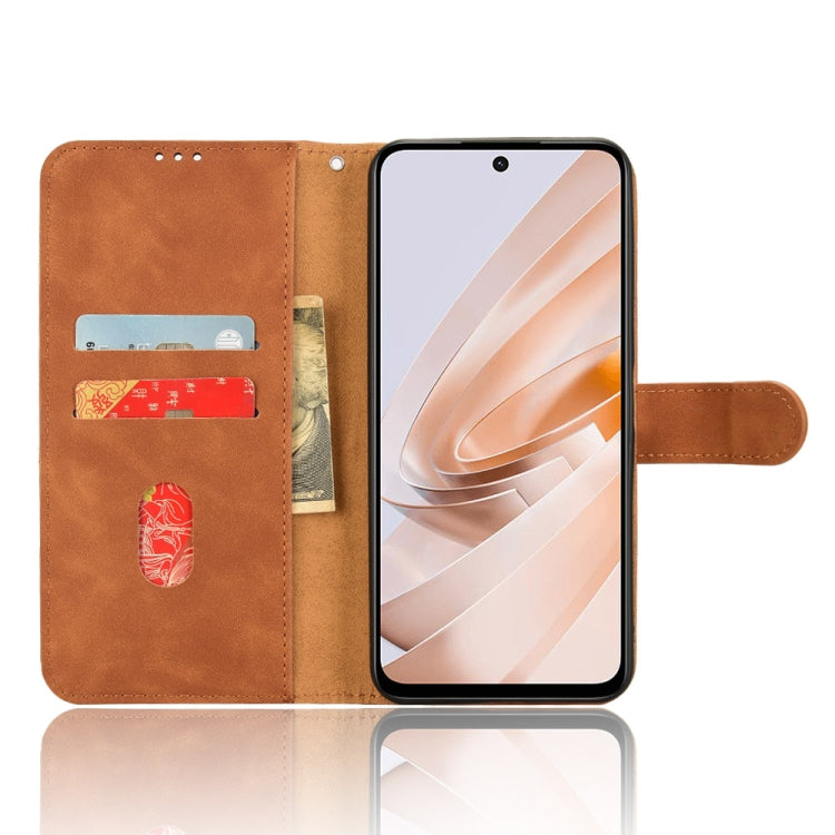 For Xiaomi Redmi 13 4G Skin Feel Magnetic Flip Leather Phone Case