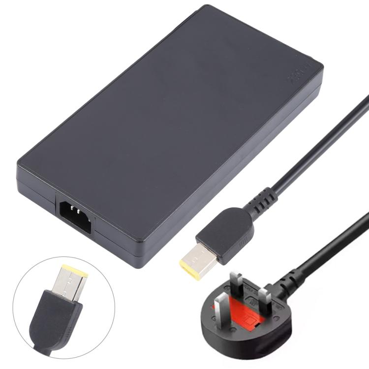 230W 20V 11.5A Laptop Notebook Power Adapter with Big Square USB Port For Lenovo Thinkpad / ThinkBook / Xiaoxin, Plug:UK Plug