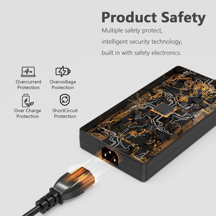 230W 20V 11.5A Laptop Notebook Power Adapter with Big Square USB Port For Lenovo Thinkpad / ThinkBook / Xiaoxin, Plug:EU Plug