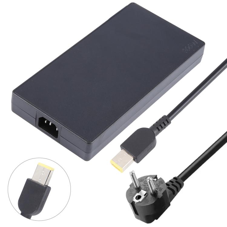 300W 20V 15A Laptop Notebook Power Adapter with Big Square USB Port For Lenovo Thinkpad / ThinkBook / Xiaoxin, Plug:EU Plug