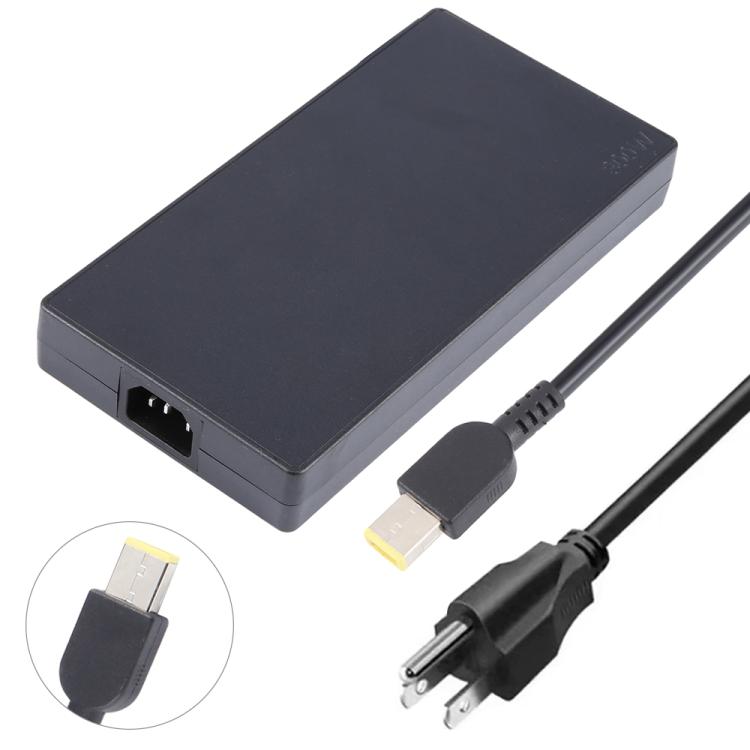 300W 20V 15A Laptop Notebook Power Adapter with Big Square USB Port For Lenovo Thinkpad / ThinkBook / Xiaoxin, Plug:US Plug