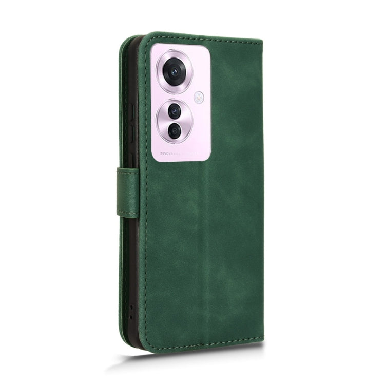 For OPPO Reno11 PJH110 Skin Feel Magnetic Flip Leather Phone Case