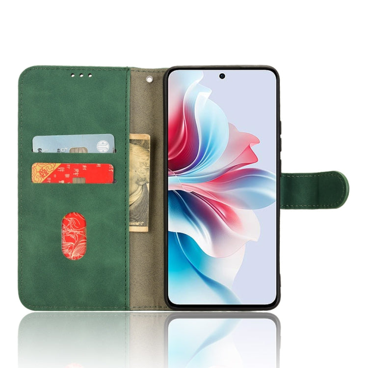 For OPPO Reno11 PJH110 Skin Feel Magnetic Flip Leather Phone Case