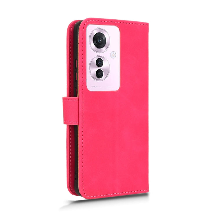 For OPPO Reno11 PJH110 Skin Feel Magnetic Flip Leather Phone Case