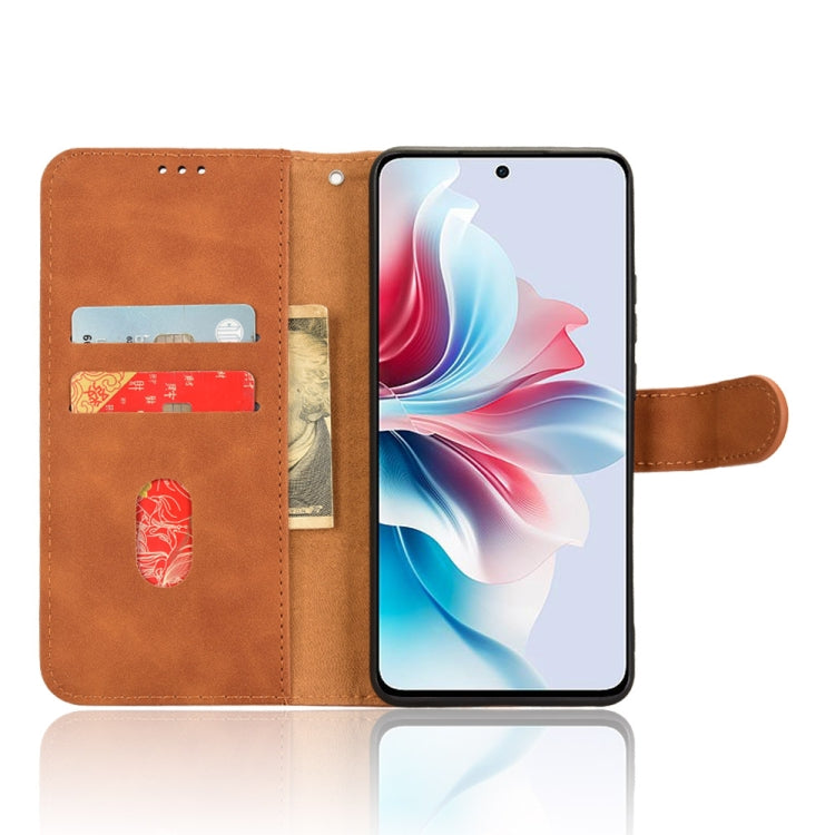 For OPPO Reno11 PJH110 Skin Feel Magnetic Flip Leather Phone Case