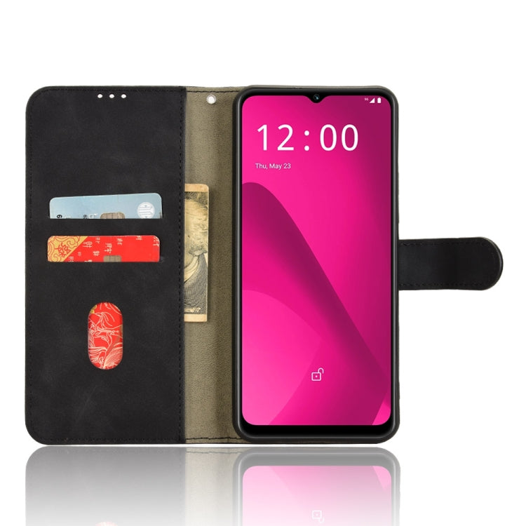 For T-Mobile Revvl 7 5G Skin Feel Magnetic Flip Leather Phone Case