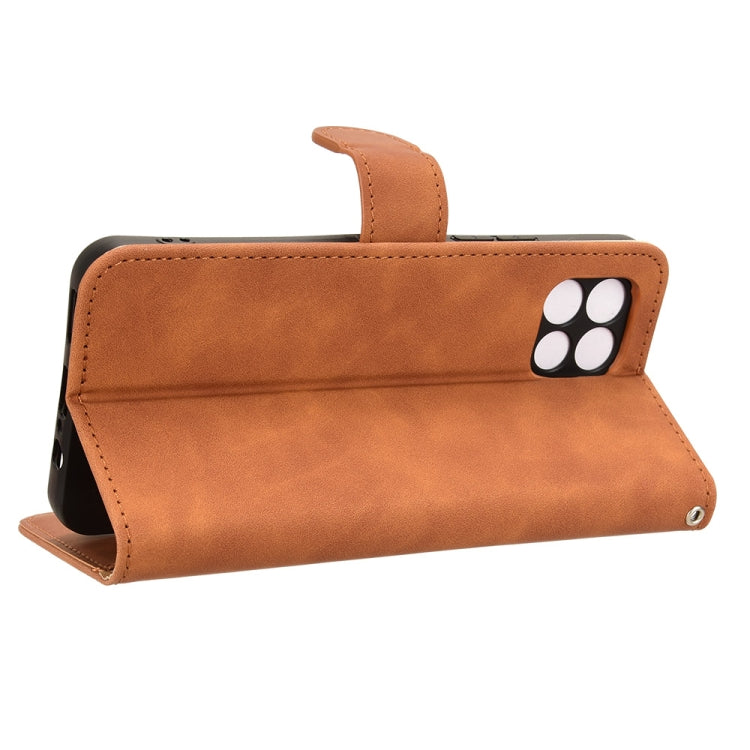 For T-Mobile Revvl 7 5G Skin Feel Magnetic Flip Leather Phone Case
