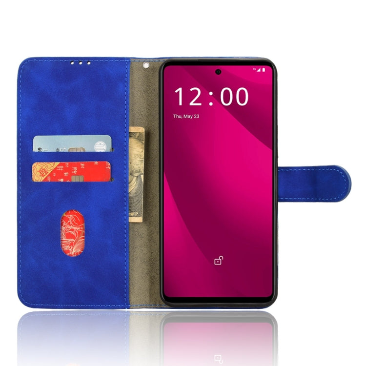 For T-Mobile Revvl 7 Pro 5G Skin Feel Magnetic Flip Leather Phone Case