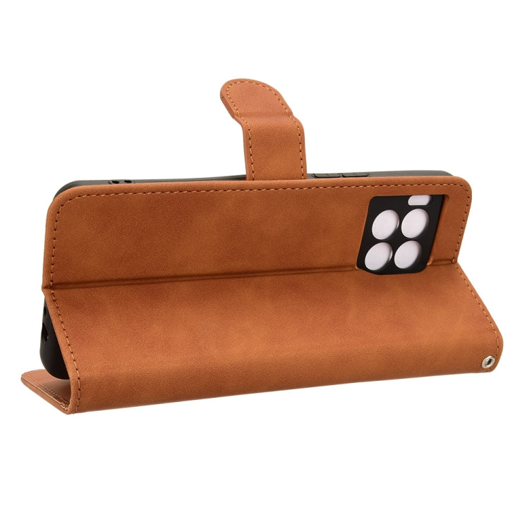 For T-Mobile Revvl 7 Pro 5G Skin Feel Magnetic Flip Leather Phone Case
