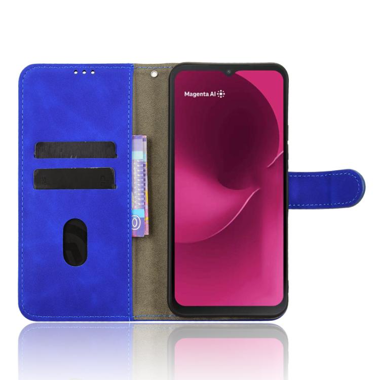 For T-Mobile Revvl 8 5G Skin Feel Magnetic Flip Leather Phone Case