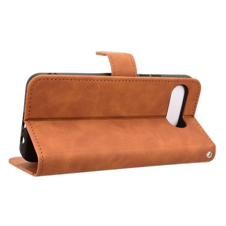 For T-Mobile Revvl 8 5G Skin Feel Magnetic Flip Leather Phone Case