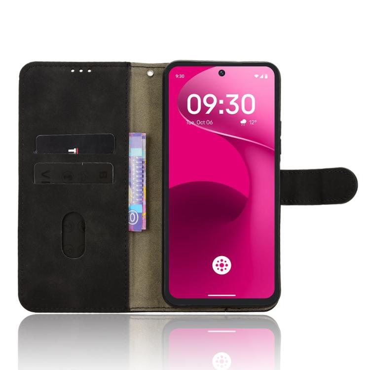 For T-Mobile Revvl 8 Pro 5G Skin Feel Magnetic Flip Leather Phone Case