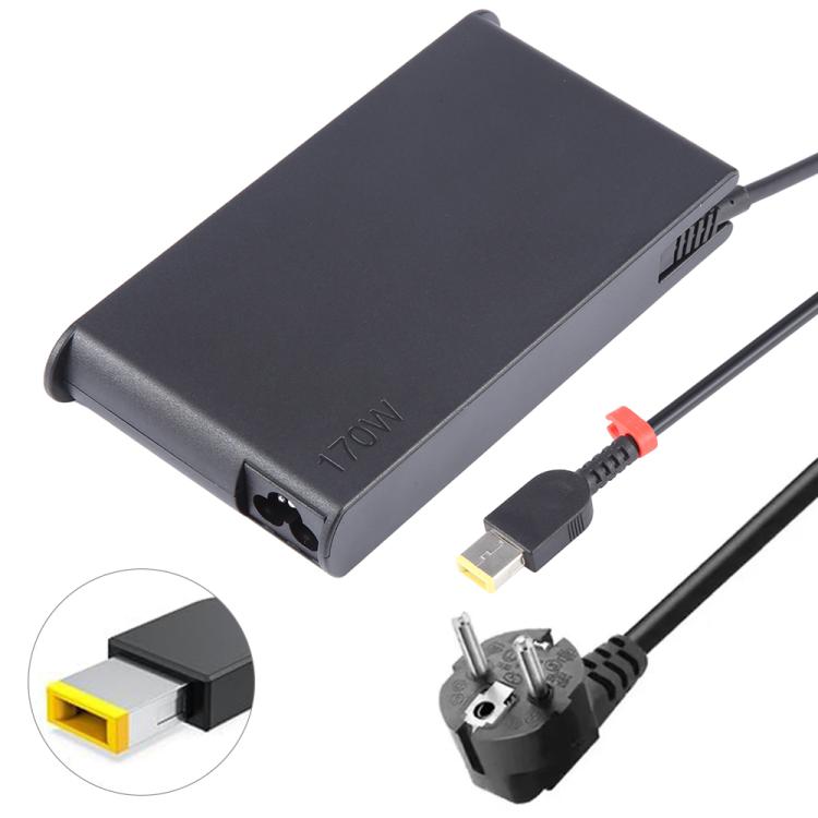 170W 20V 8.5A Laptop Notebook Power Adapter with Big Square USB Port For Lenovo Thinkpad / ThinkBook / Xiaoxin, Plug:EU Plug