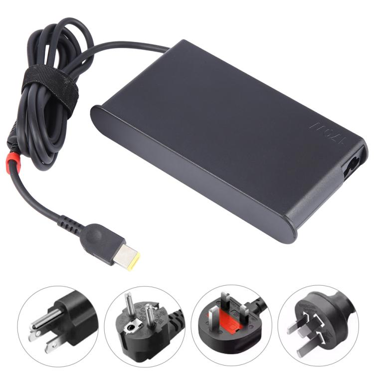 170W 20V 8.5A Laptop Notebook Power Adapter with Big Square USB Port For Lenovo Thinkpad / ThinkBook / Xiaoxin, Plug:US Plug