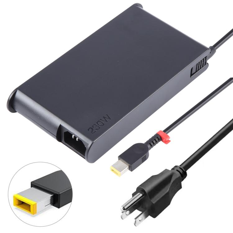 230W 20V 11.5A Laptop Notebook Power Adapter with Big Square USB Port For Lenovo Thinkpad / ThinkBook / Xiaoxin, Plug:US Plug
