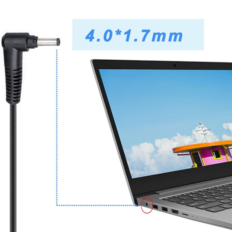 65W 20V 3.25A Laptop Notebook Power Adapter with DC 4.0x1.7mm Port For Lenovo Thinkpad / ThinkBook / Xiaoxin, Plug:EU Plug