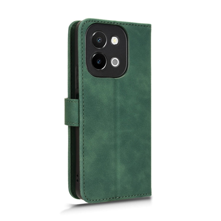 For vivo Y28 4G Skin Feel Magnetic Flip Leather Phone Case