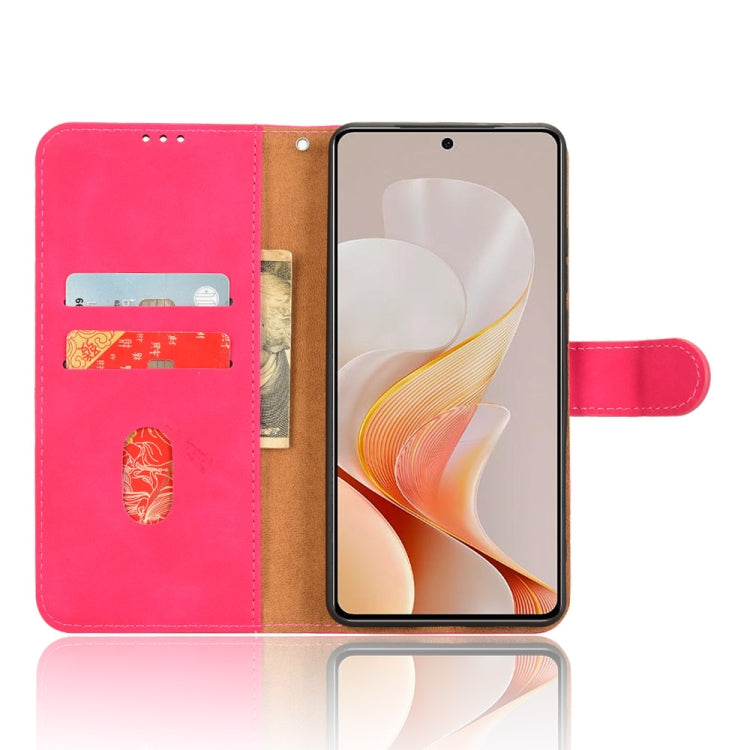 For vivo S19 Skin Feel Magnetic Flip Leather Phone Case