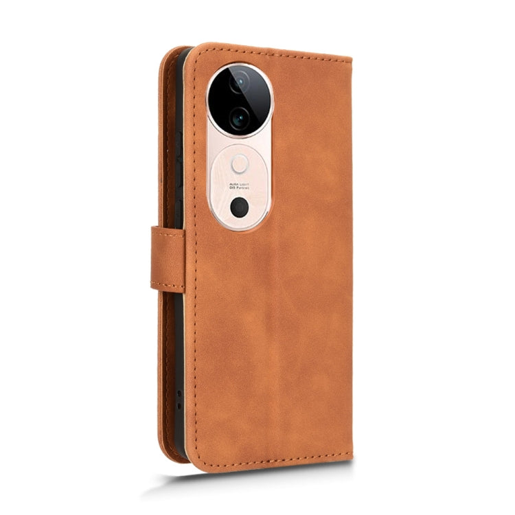 For vivo S19 Skin Feel Magnetic Flip Leather Phone Case