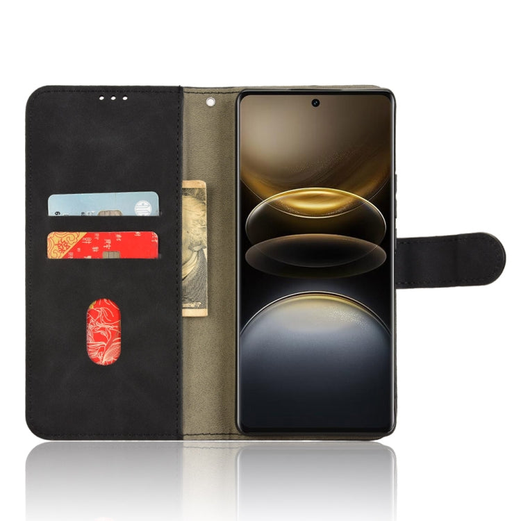 For vivo X100 Ultra Skin Feel Magnetic Flip Leather Phone Case