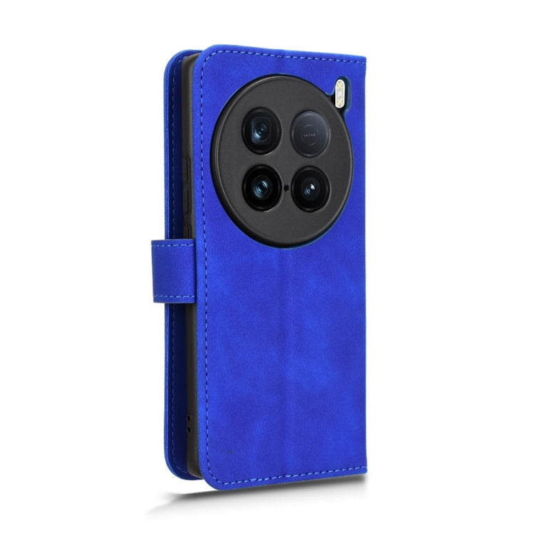 For vivo X100 Ultra Skin Feel Magnetic Flip Leather Phone Case