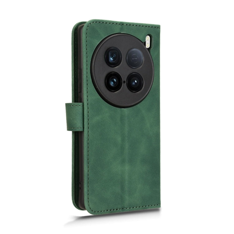For vivo X100 Ultra Skin Feel Magnetic Flip Leather Phone Case