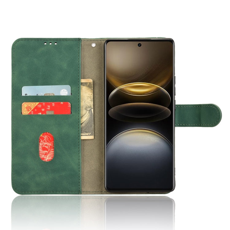 For vivo X100 Ultra Skin Feel Magnetic Flip Leather Phone Case