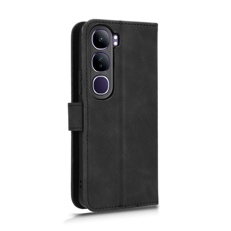For vivo V40 Lite 5G Skin Feel Magnetic Flip Leather Phone Case