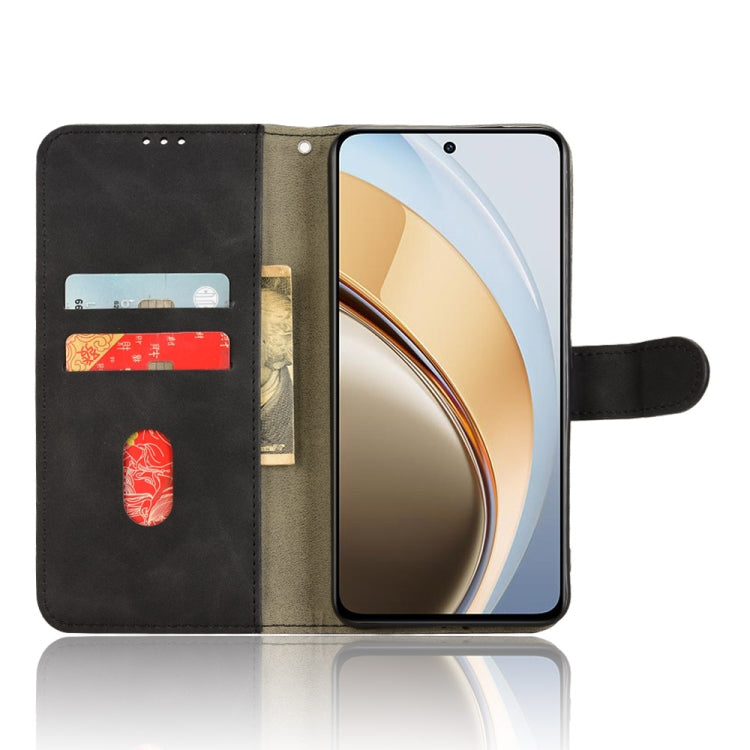 For vivo V40 Lite 5G Skin Feel Magnetic Flip Leather Phone Case