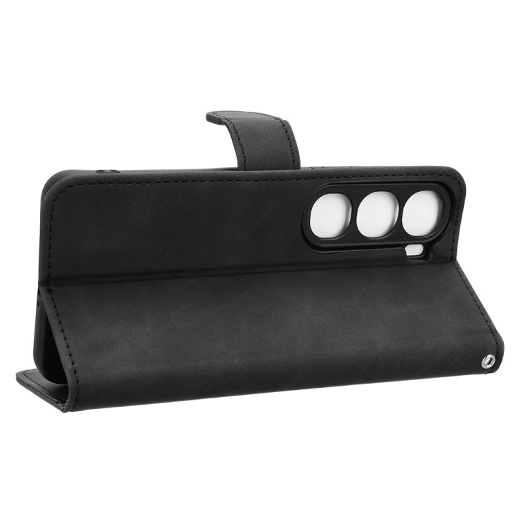 For vivo V40 Lite 5G Skin Feel Magnetic Flip Leather Phone Case