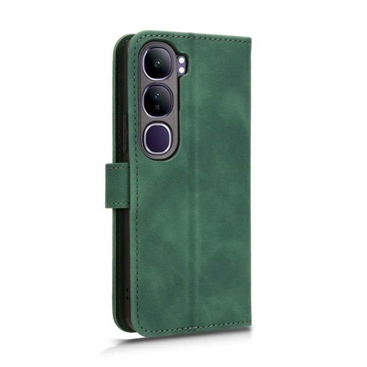 For vivo V40 Lite 5G Skin Feel Magnetic Flip Leather Phone Case