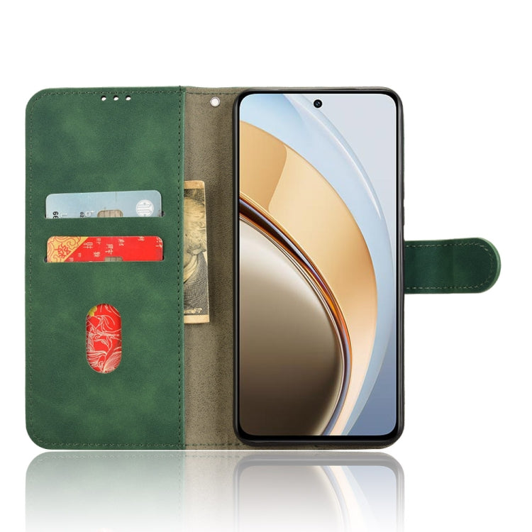 For vivo V40 Lite 5G Skin Feel Magnetic Flip Leather Phone Case