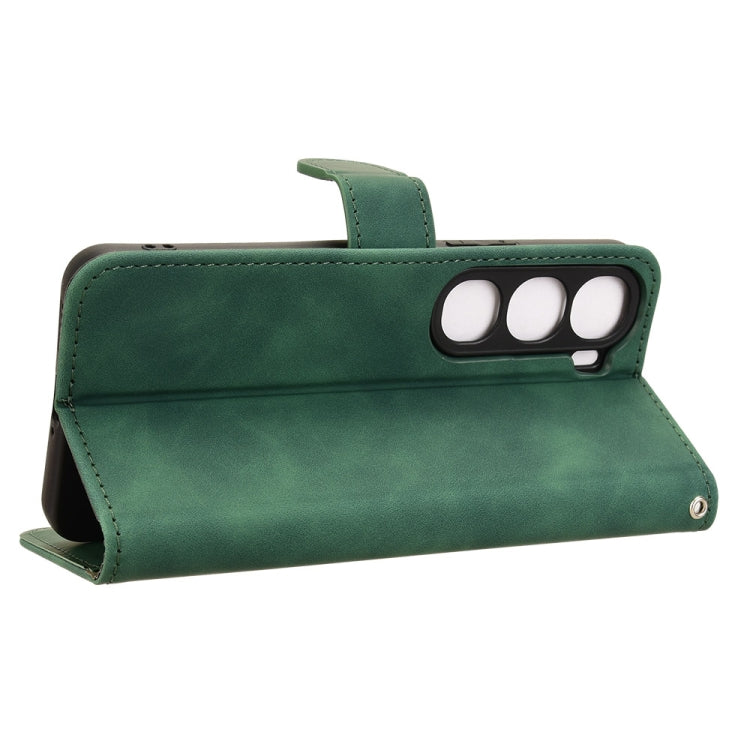 For vivo V40 Lite 5G Skin Feel Magnetic Flip Leather Phone Case
