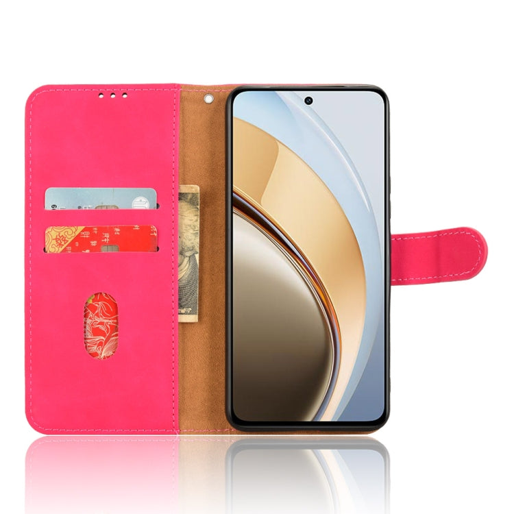 For vivo V40 Lite 5G Skin Feel Magnetic Flip Leather Phone Case