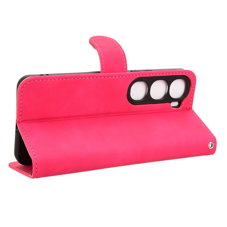 For vivo V40 Lite 5G Skin Feel Magnetic Flip Leather Phone Case
