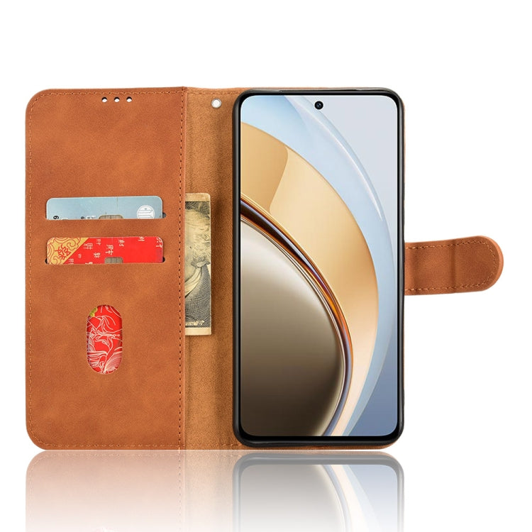 For vivo V40 Lite 5G Skin Feel Magnetic Flip Leather Phone Case