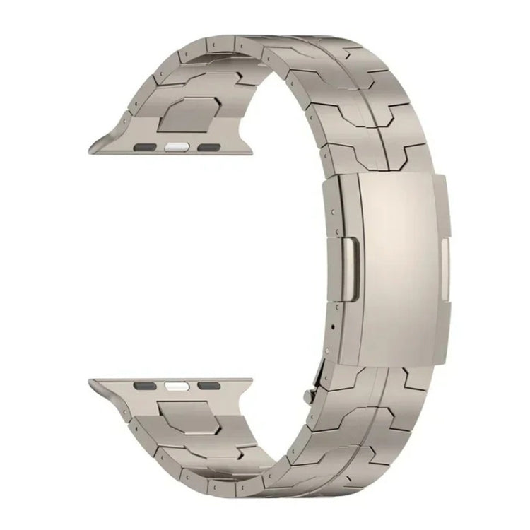 For Apple Watch Series 8 45mm Turtle Buckle Titanium Alloy Watch Band