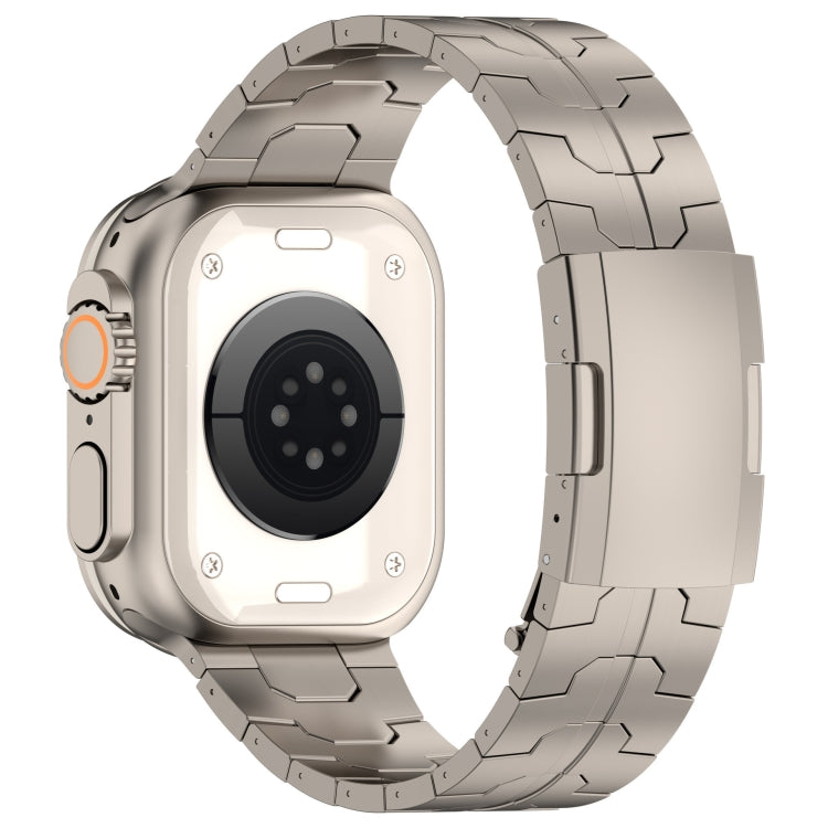 For Apple Watch SE 44mm Turtle Buckle Titanium Alloy Watch Band
