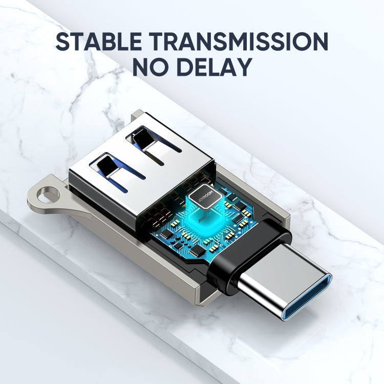 JOYROOM S-H151 Upgraded Version USB-C / Type-C Male c 3.0 Female OTG Adapter - Pearl Nickel
