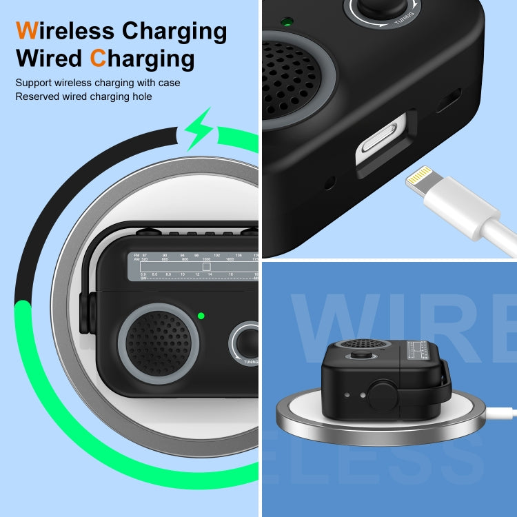 For AirPods 3 Radio Style Wireless Bluetooth Earphones Shockproof Protective Case